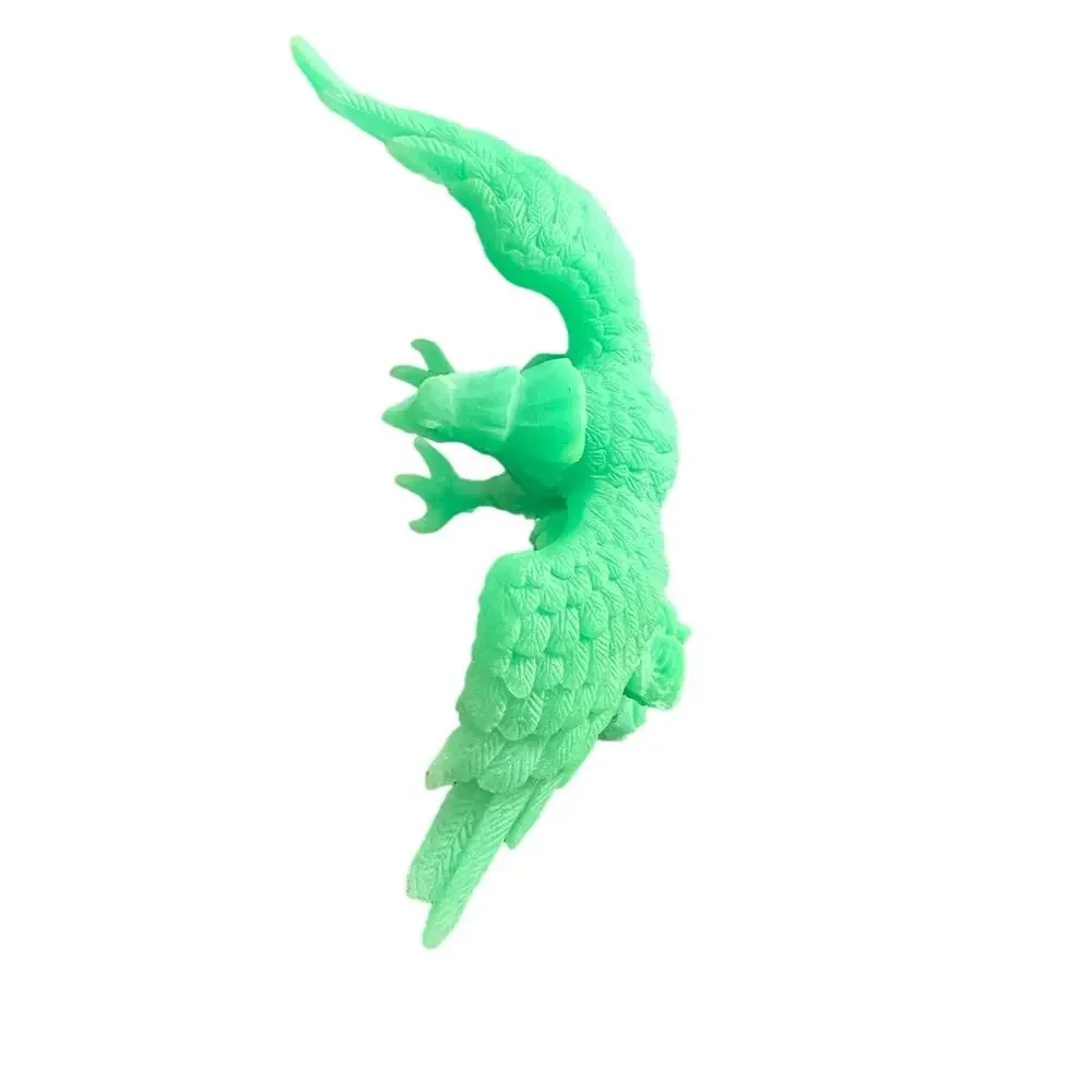 VTG USSR‎ Glowing Green Eagle Desk Statue Figurine